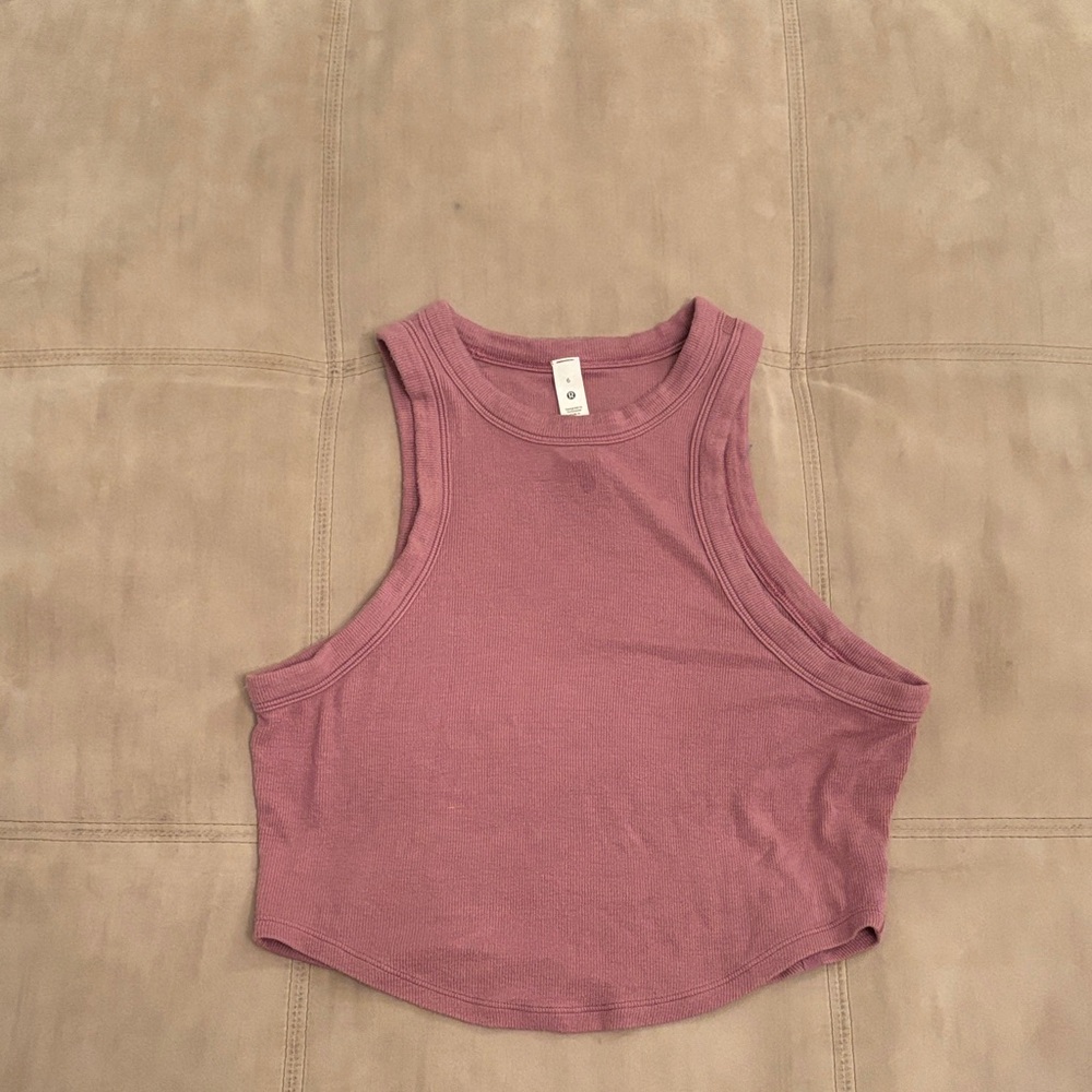 lululemon athletica Dusty Rose Cropped Tank